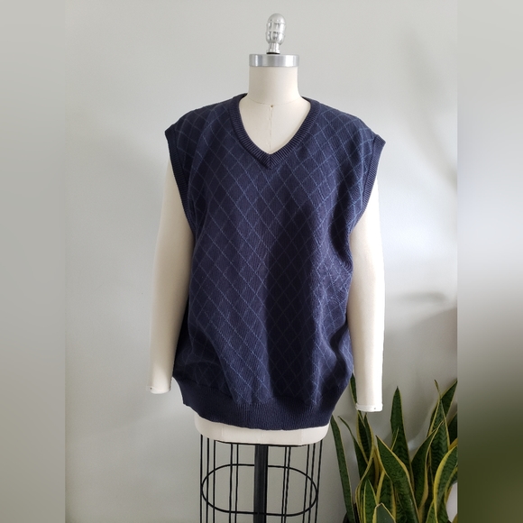 EDDIE BAUER sweater vest 2000s oversized - Picture 2 of 7